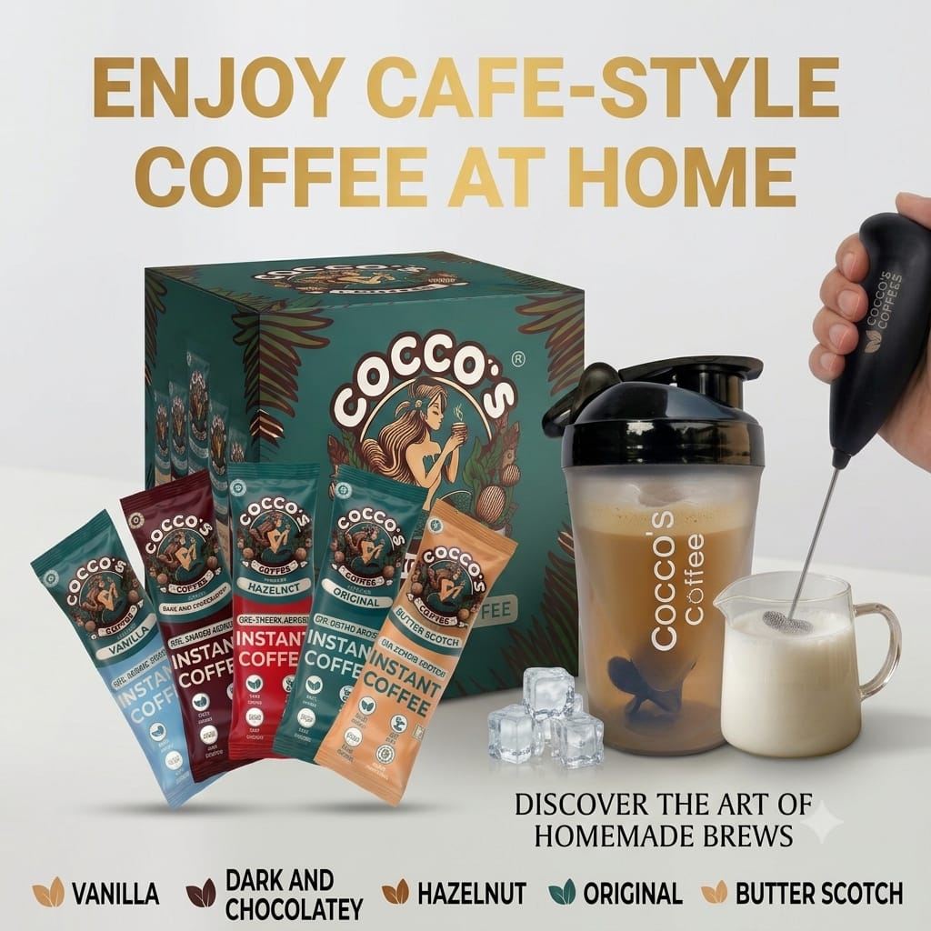 60 Sachet Combo with Free Electric Frother and Shaker